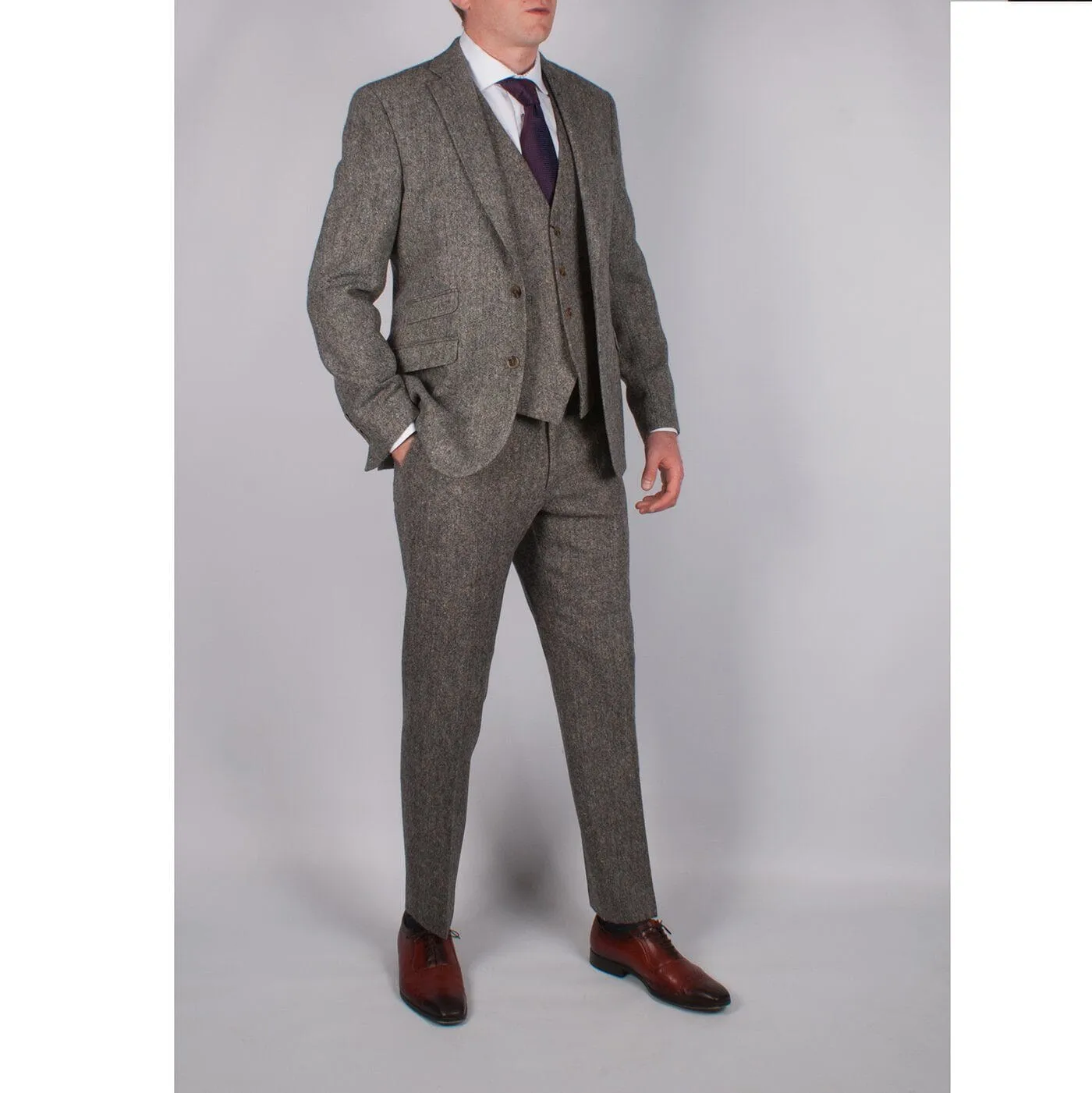 Donegal Grey Tweed Jacket