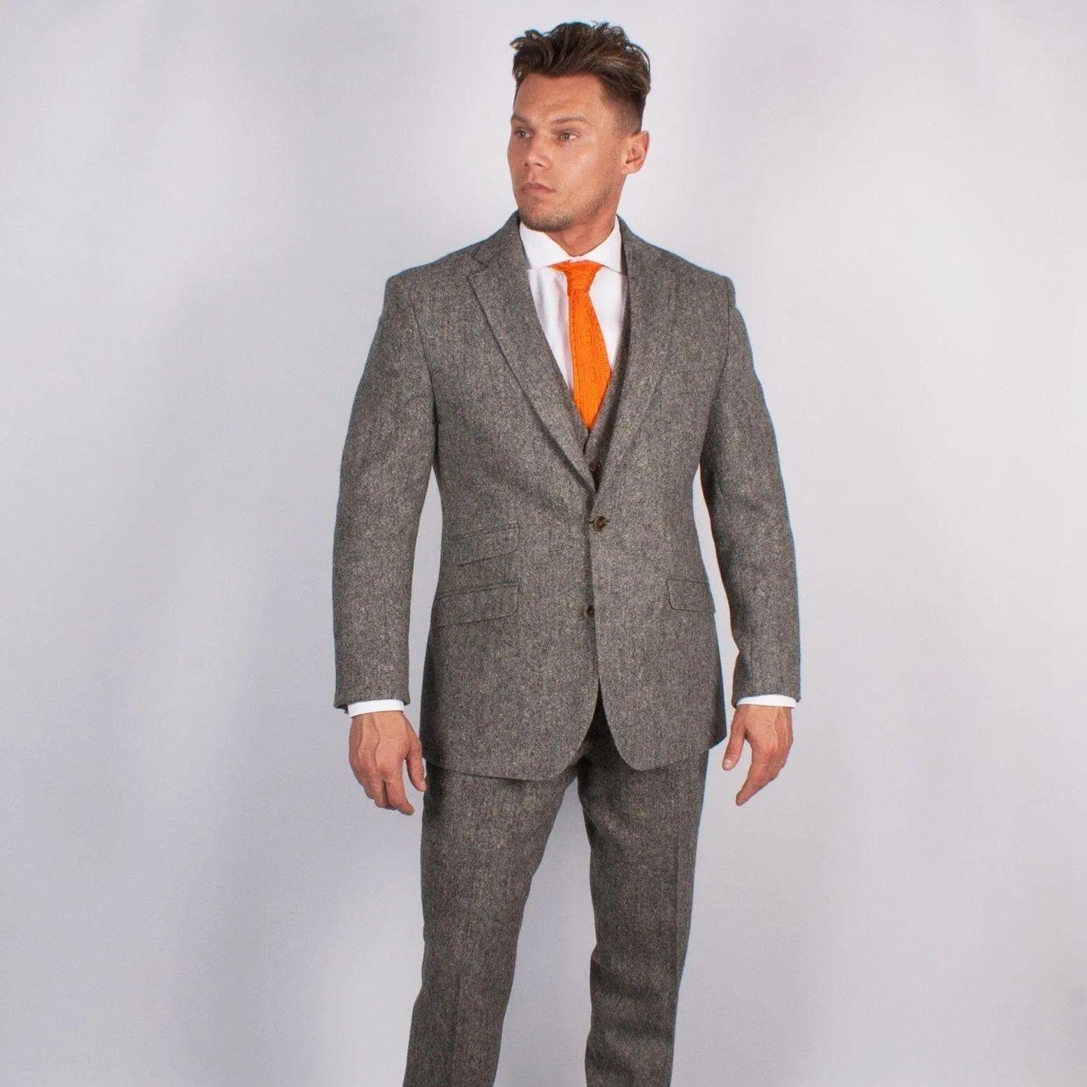 Donegal Grey Tweed Jacket