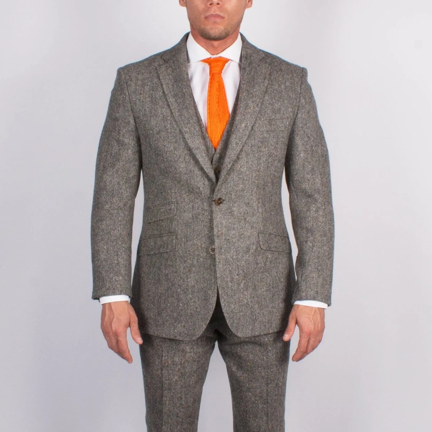 Donegal Grey Tweed Jacket