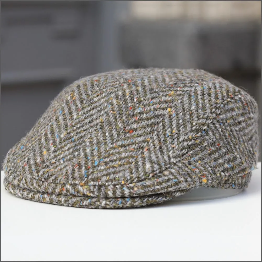 Donegal Longford Green Tweed Cap+