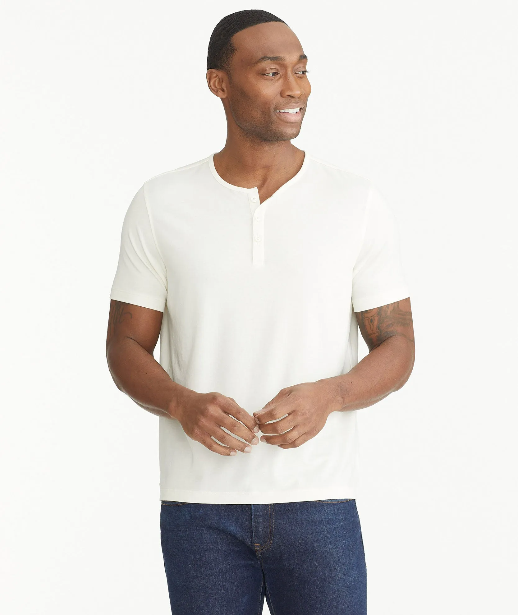 EcoSoft Short-Sleeve Henley