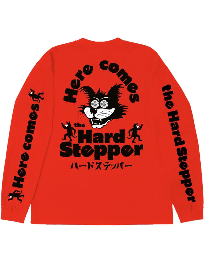 Edwin Hard Stepper Long Sleeve T-Shirt Tangerine Tango