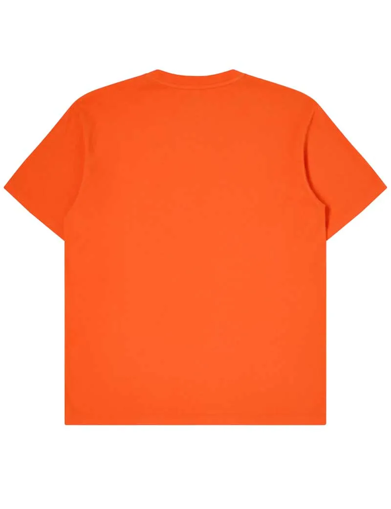 Edwin Katakana Embroidery T-Shirt Tangerine Tango