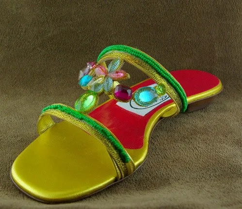 Emma Hope Jeweled Princess Flat Sandal