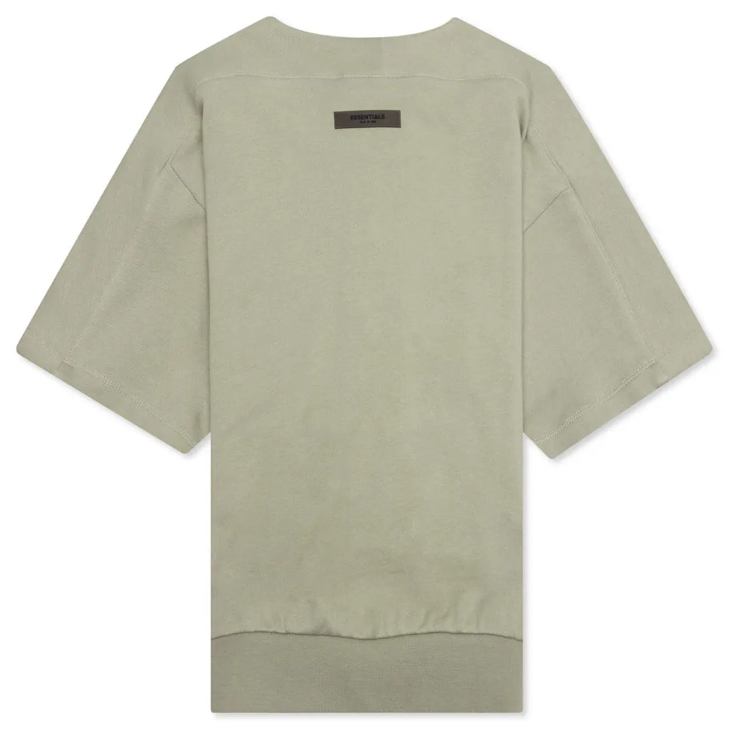 Essentials Kid's Oversized Henley - Seafoam