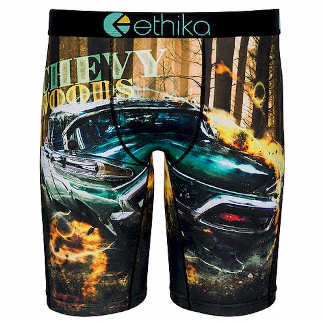 Ethika Men's Staple Fit Trunk Bangin By Chevy Woods Long Boxer Brief Underwear