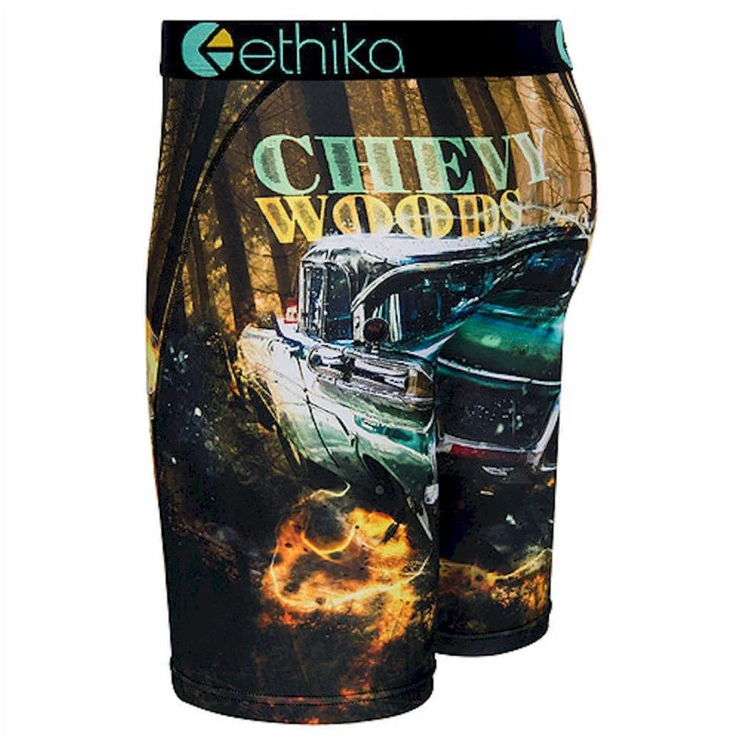 Ethika Men's Staple Fit Trunk Bangin By Chevy Woods Long Boxer Brief Underwear