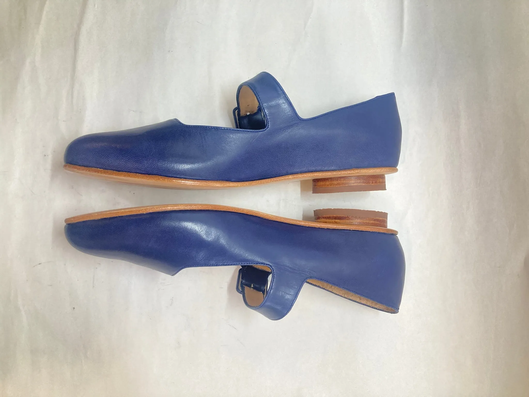 Eugenia Flat in Indigo Size 41