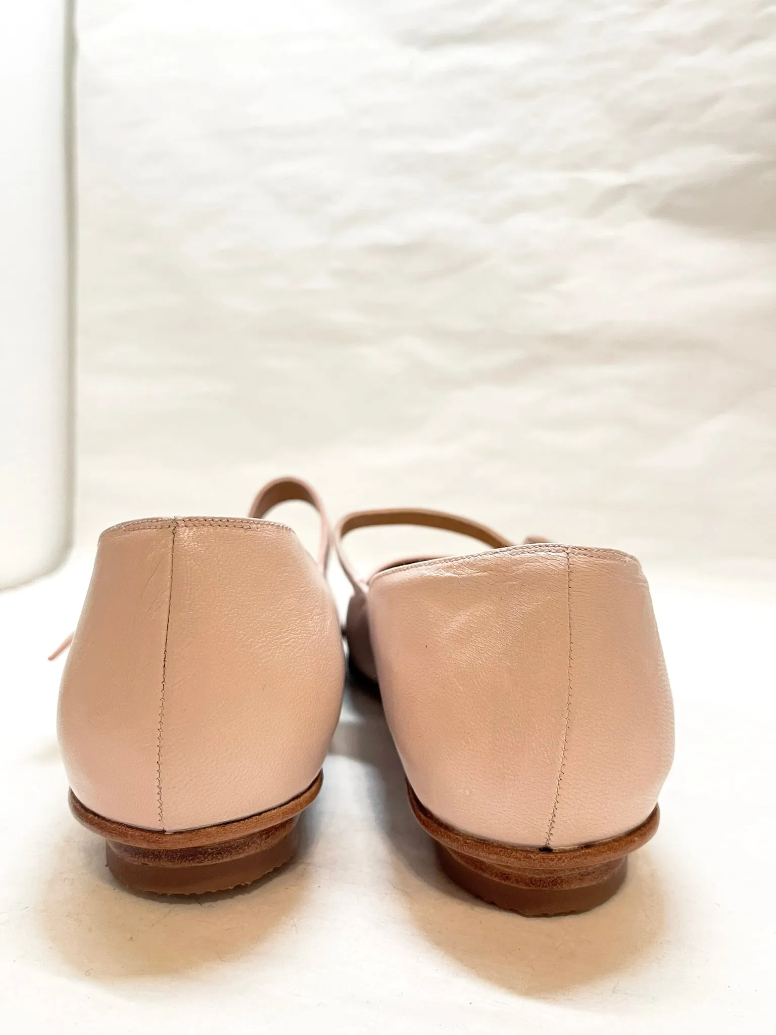 Eugenia Flat in Pale Pink Size 40