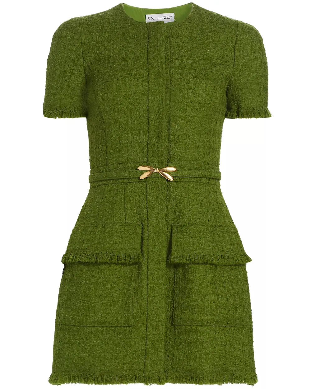 Fern Tweed Button Front Dress