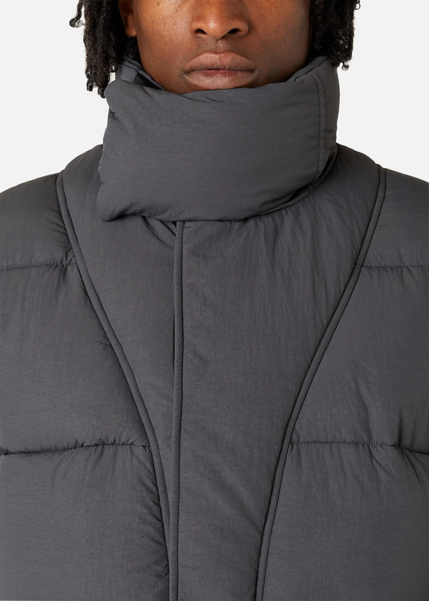 FILLED PUFFA DARK GREY