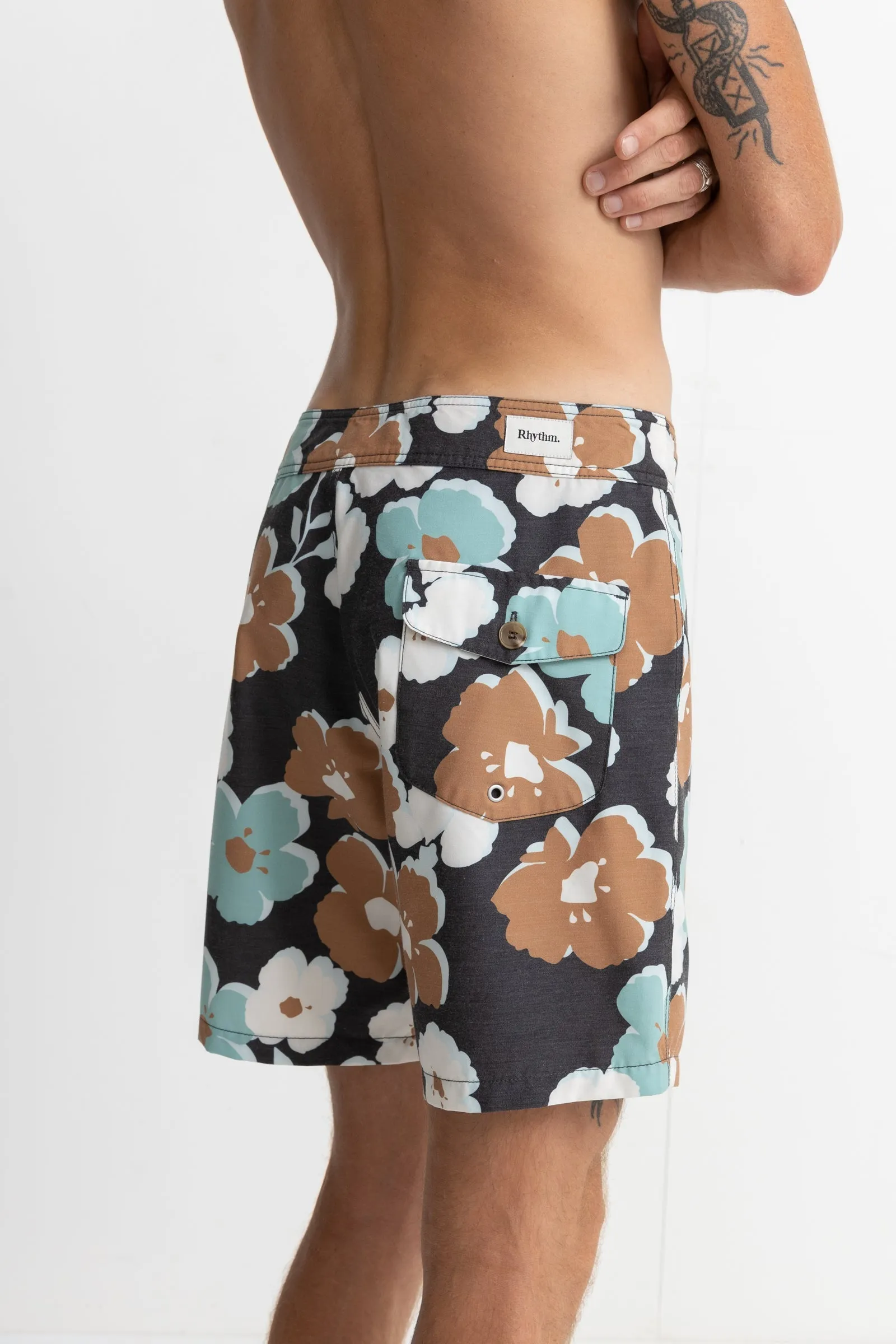 Floral Trunk Vintage Black