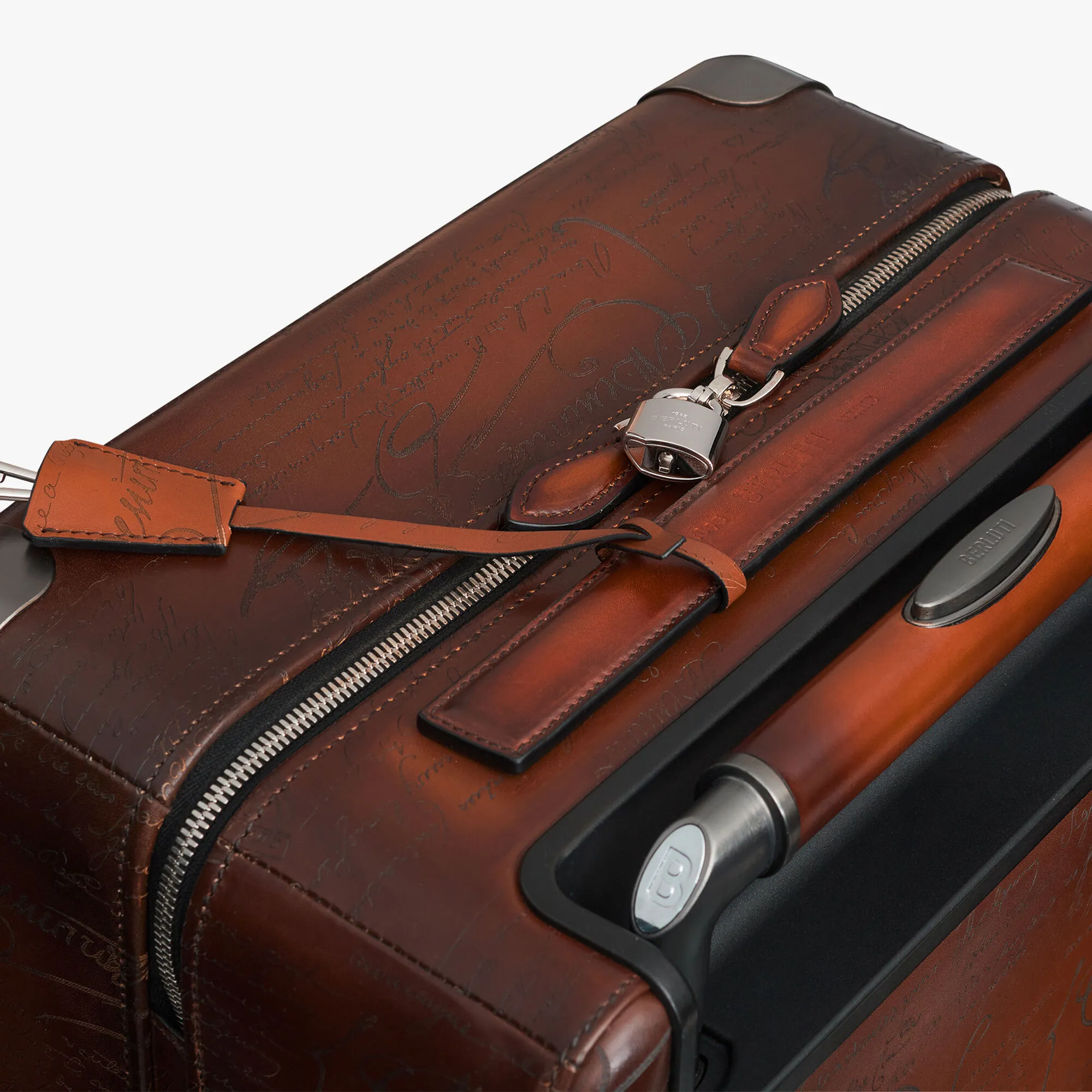 Formula 1005 Scritto Leather Rolling Suitcase