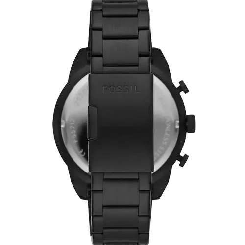 Fossil Bronson Black Dial Men 50mm