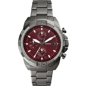 Fossil Bronson Red Dial Men 44mm