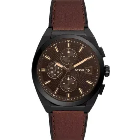 Fossil Everett Black Dial Men 42mm