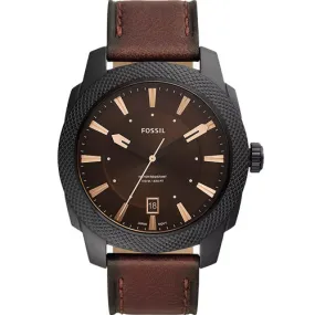 Fossil Machine Black Dial Men 49mm