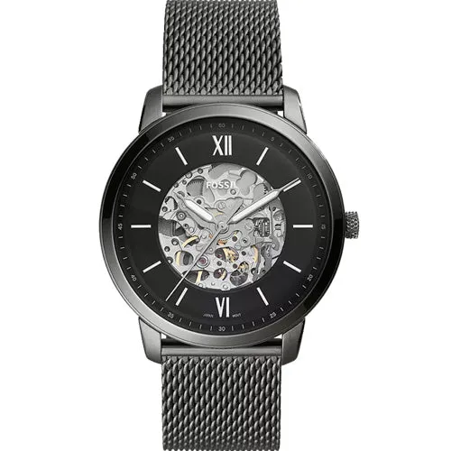 Fossil Neutra Black Dial Men 44mm