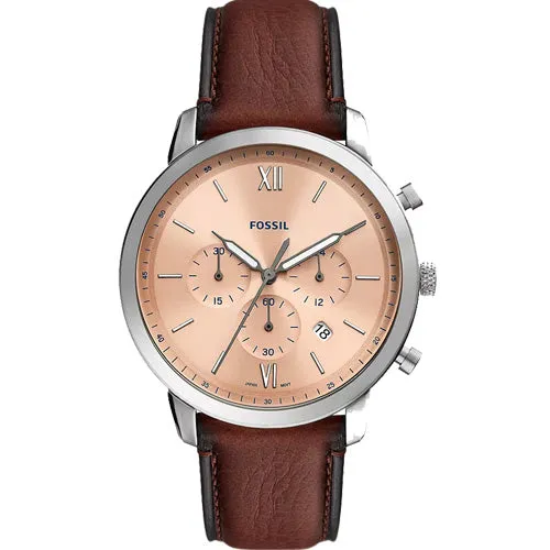 Fossil Neutra Rose Gold Dial Men 44mm