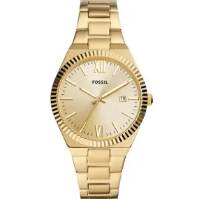 Fossil Scarlette Gold Dial Women 38mm