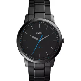 Fossil The Minimalist Slim Black Dial Men 44mm