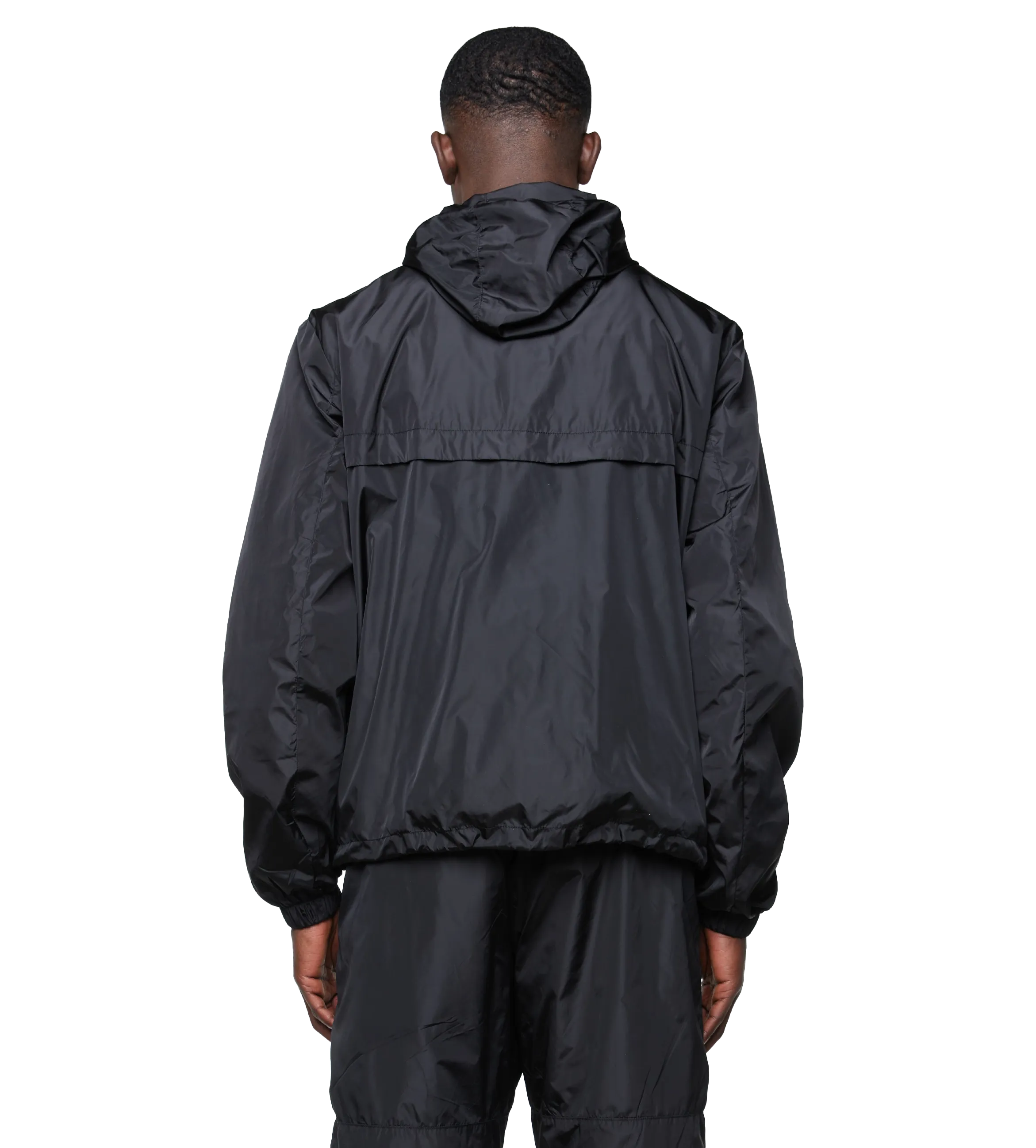 FOUR    Sport Windbreaker Nylon Jacket Black