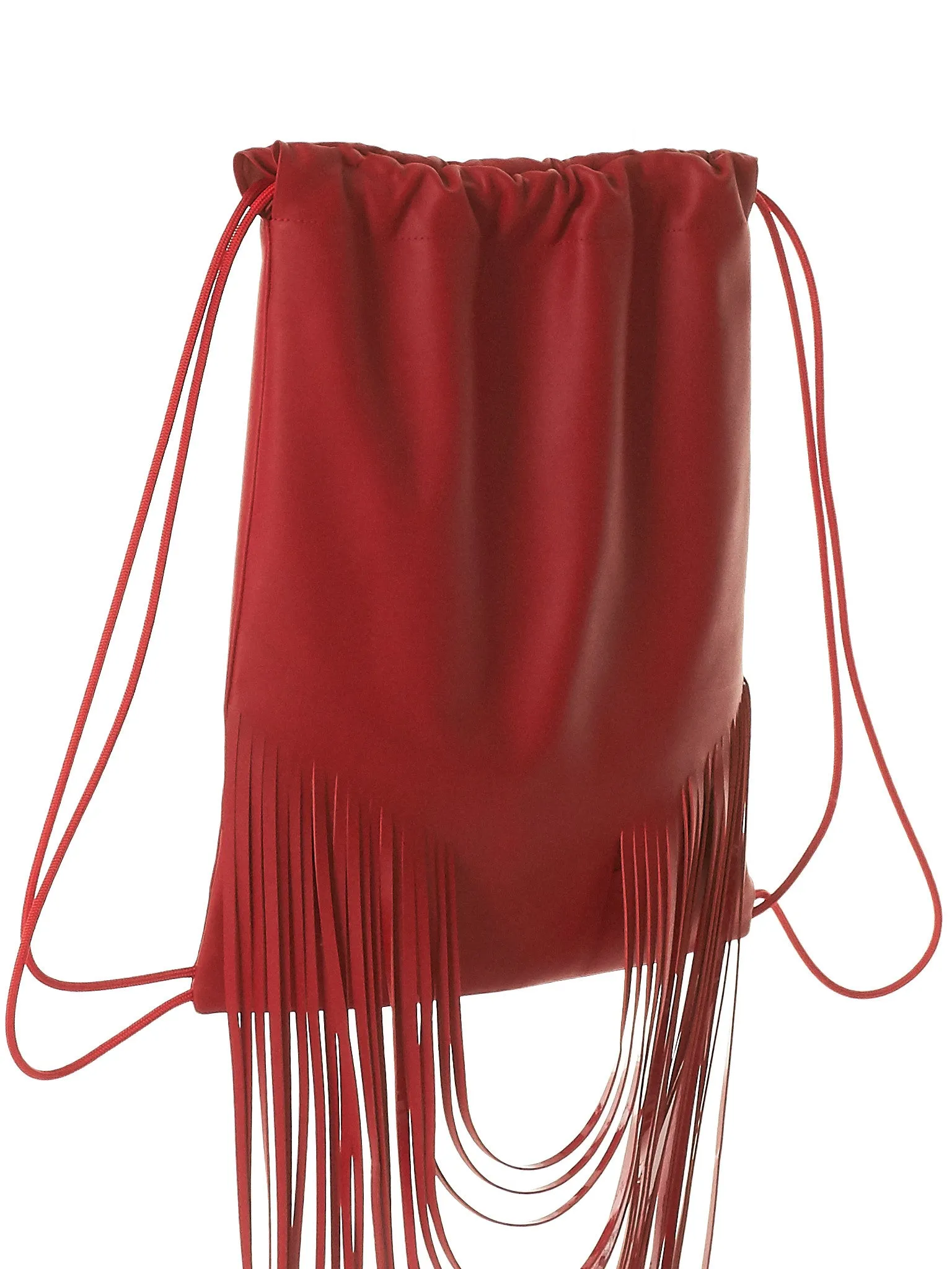 Fringed Athletic Knapsack (8.15 OVERSIZED FRINGED BP RED)