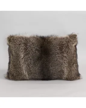 Full Pelt Raccoon Fur Pillow: FurSource.com