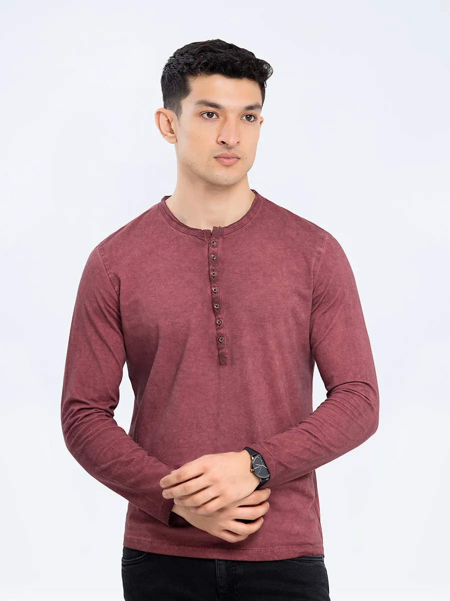 Full Sleeves Henley Tee - FMTCF23-005