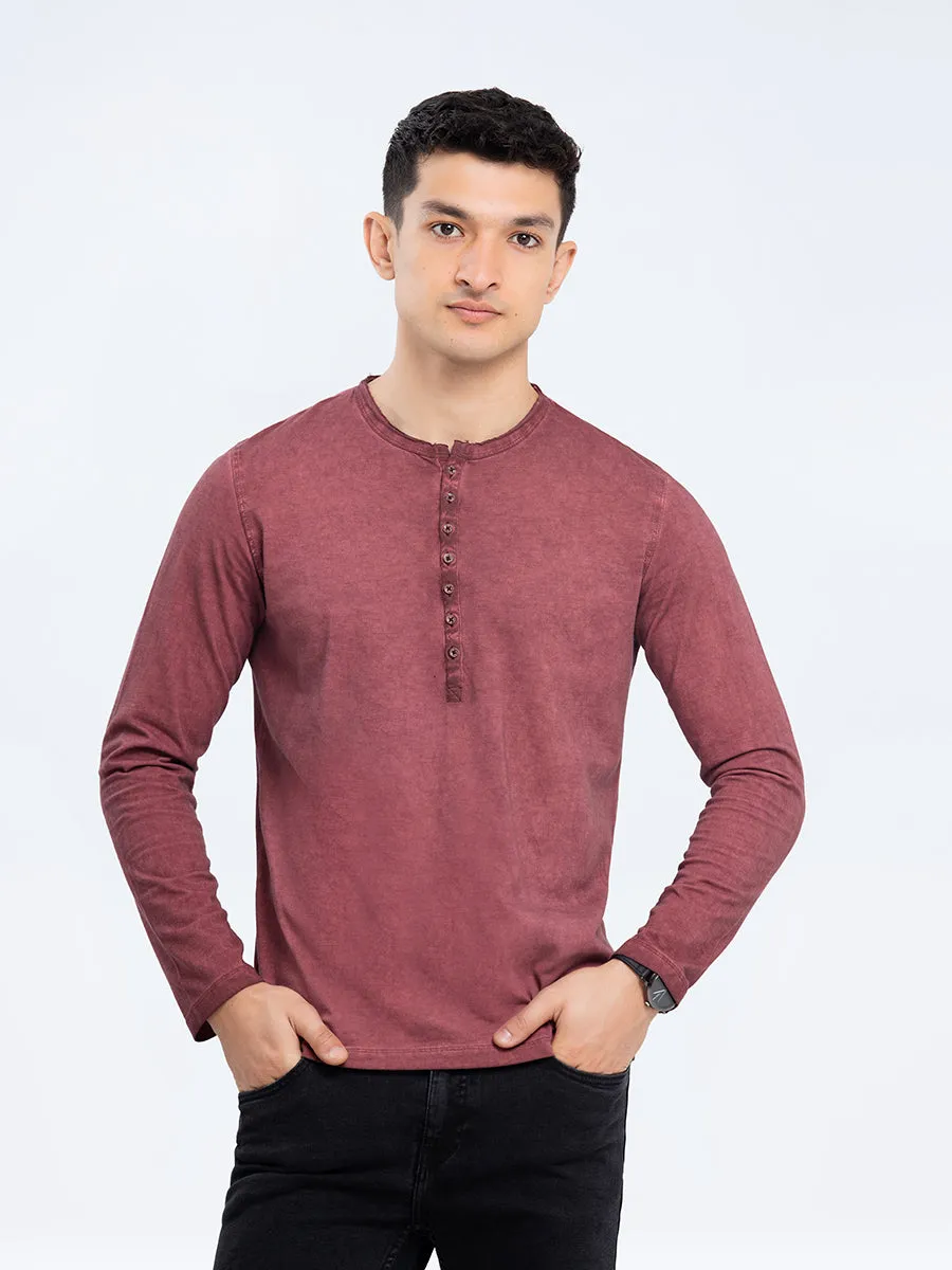 Full Sleeves Henley Tee - FMTCF23-005