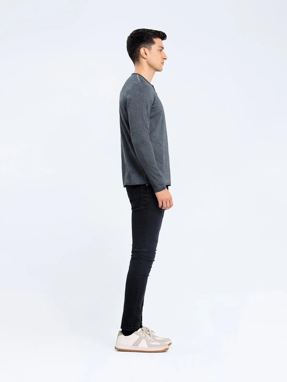 Full Sleeves Henley Tee - FMTCF23-006