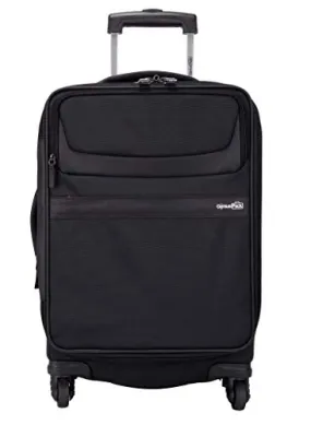 Genius Pack G4 22 Carry On Spinner Luggage - Smart, Organized, Lightweight Suitcase (G4 - Black)