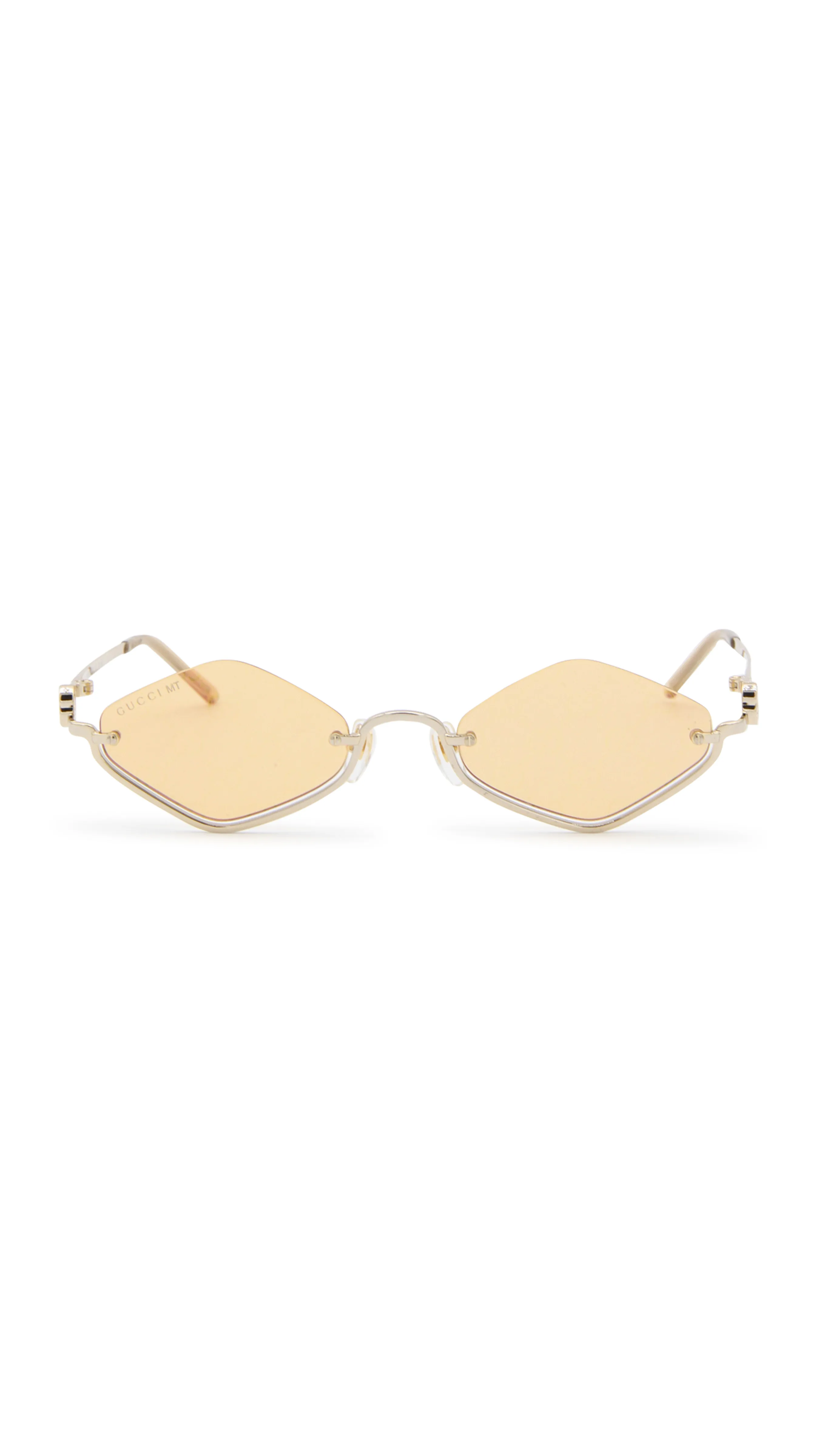 Geometric Frame Sunglasses - Gold