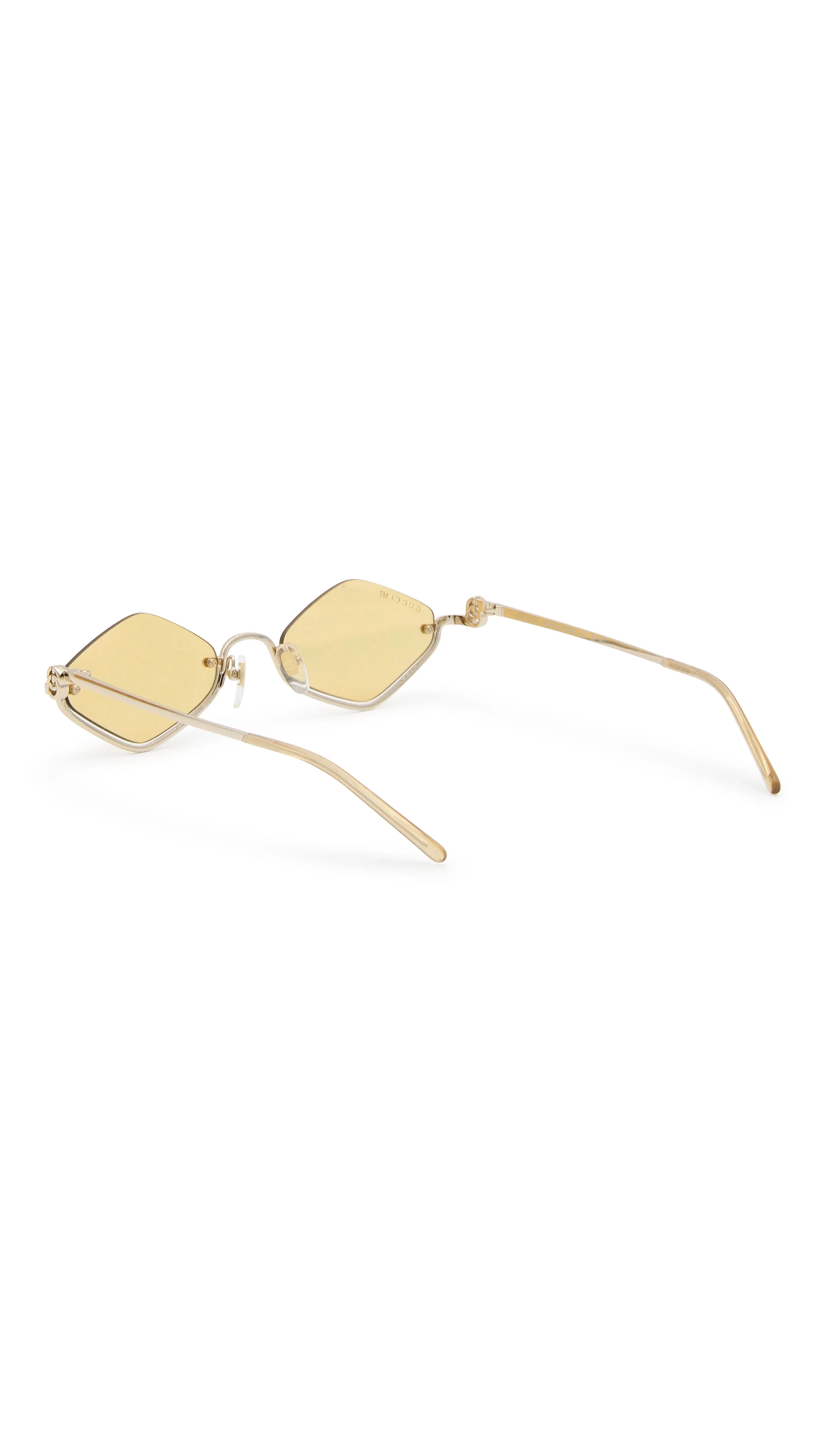 Geometric Frame Sunglasses - Gold