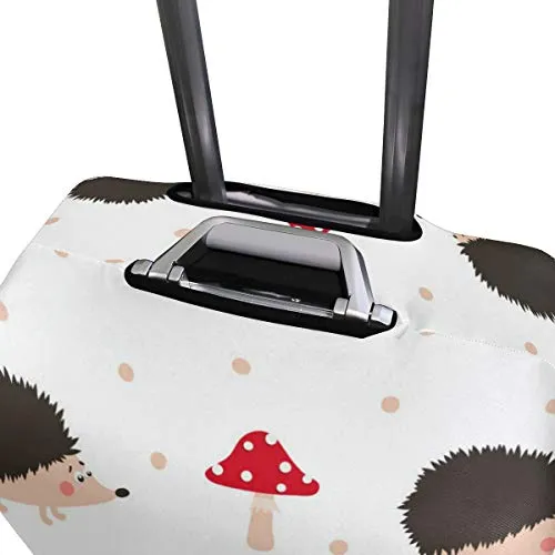 GIOVANIOR Cartoon Hedgehog Mushroom Luggage Cover Suitcase Protector Carry On Covers