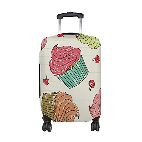 GIOVANIOR Cupcakes Cherry Luggage Cover Suitcase Protector Carry On Covers