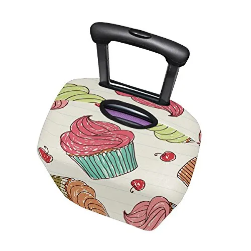 GIOVANIOR Cupcakes Cherry Luggage Cover Suitcase Protector Carry On Covers