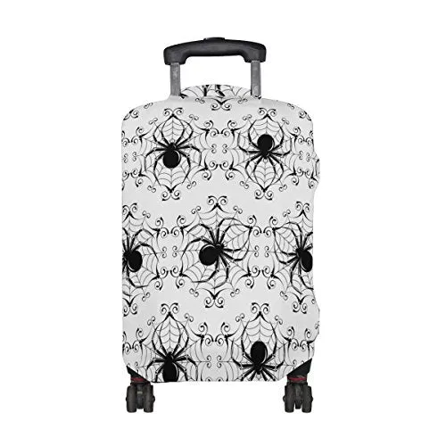 GIOVANIOR Halloween Black Spider Web Luggage Cover Suitcase Protector Carry On Covers