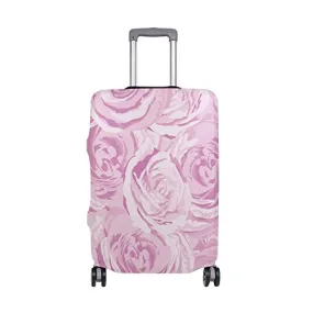 GIOVANIOR Pink Roses Luggage Cover Suitcase Protector Carry On Covers