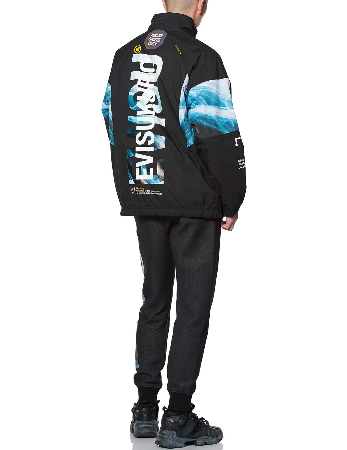 Glacier Logo Print Padded Windbreaker