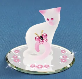 Glass Pretty Kitty Figurine