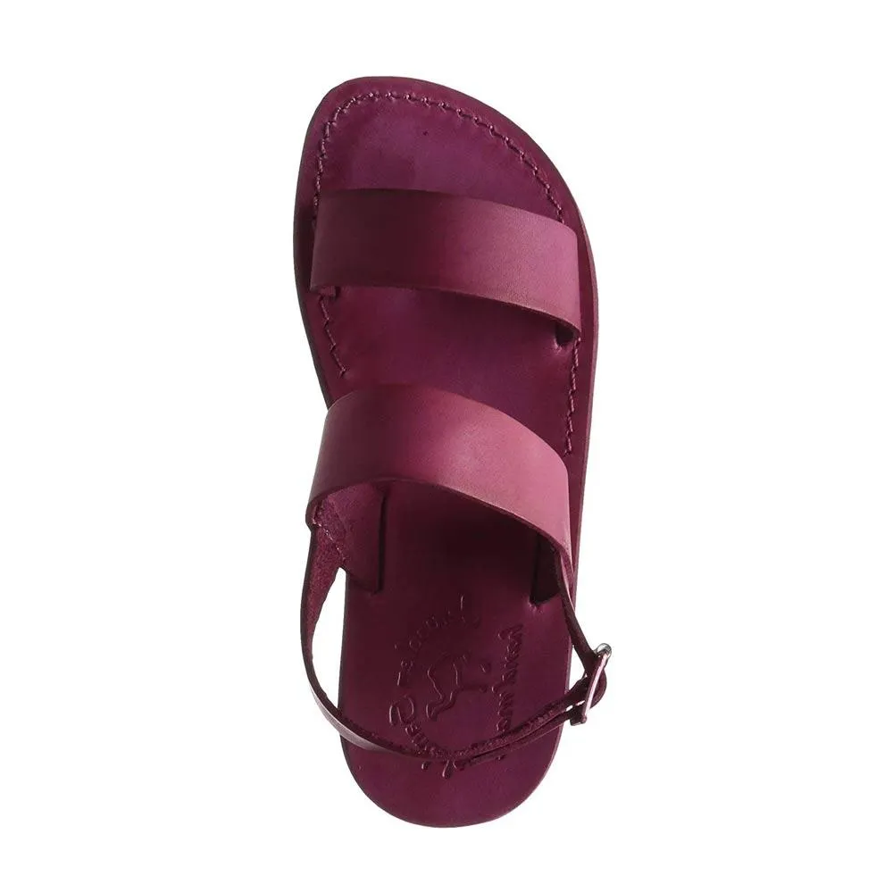 Golan - Leather Slingback Flat Sandal | Violet