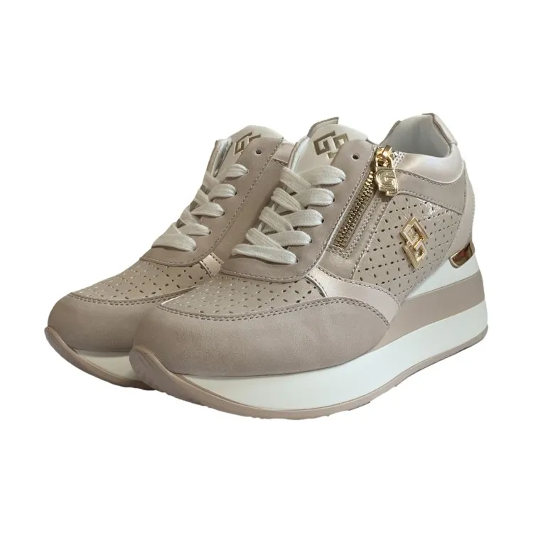 Gold & Gold GB825 Scarpe Donna Sneakers Beige