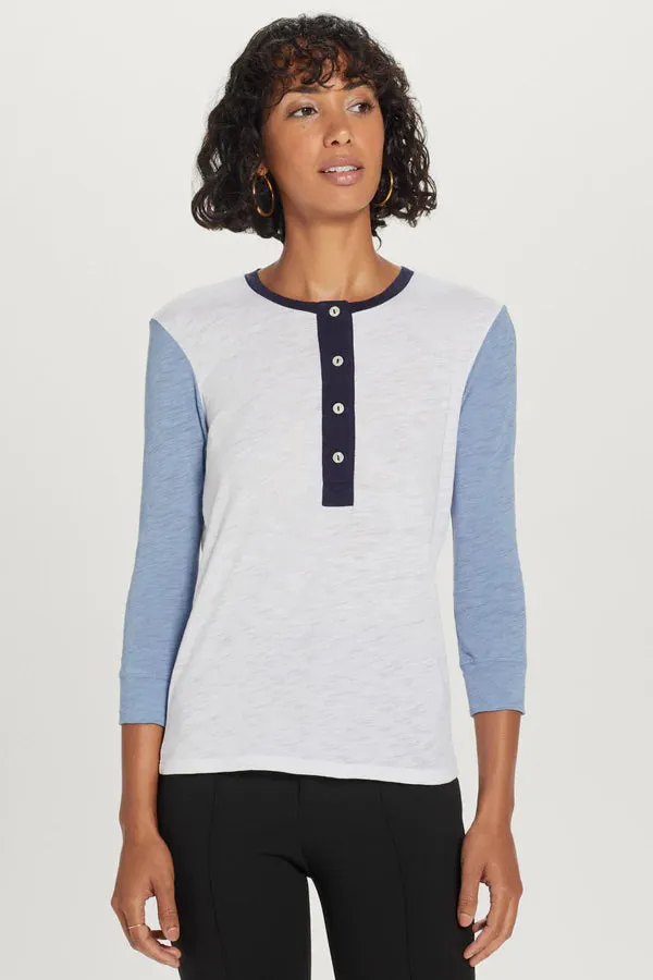 Goldie Lewinter Color Pop Henley Top