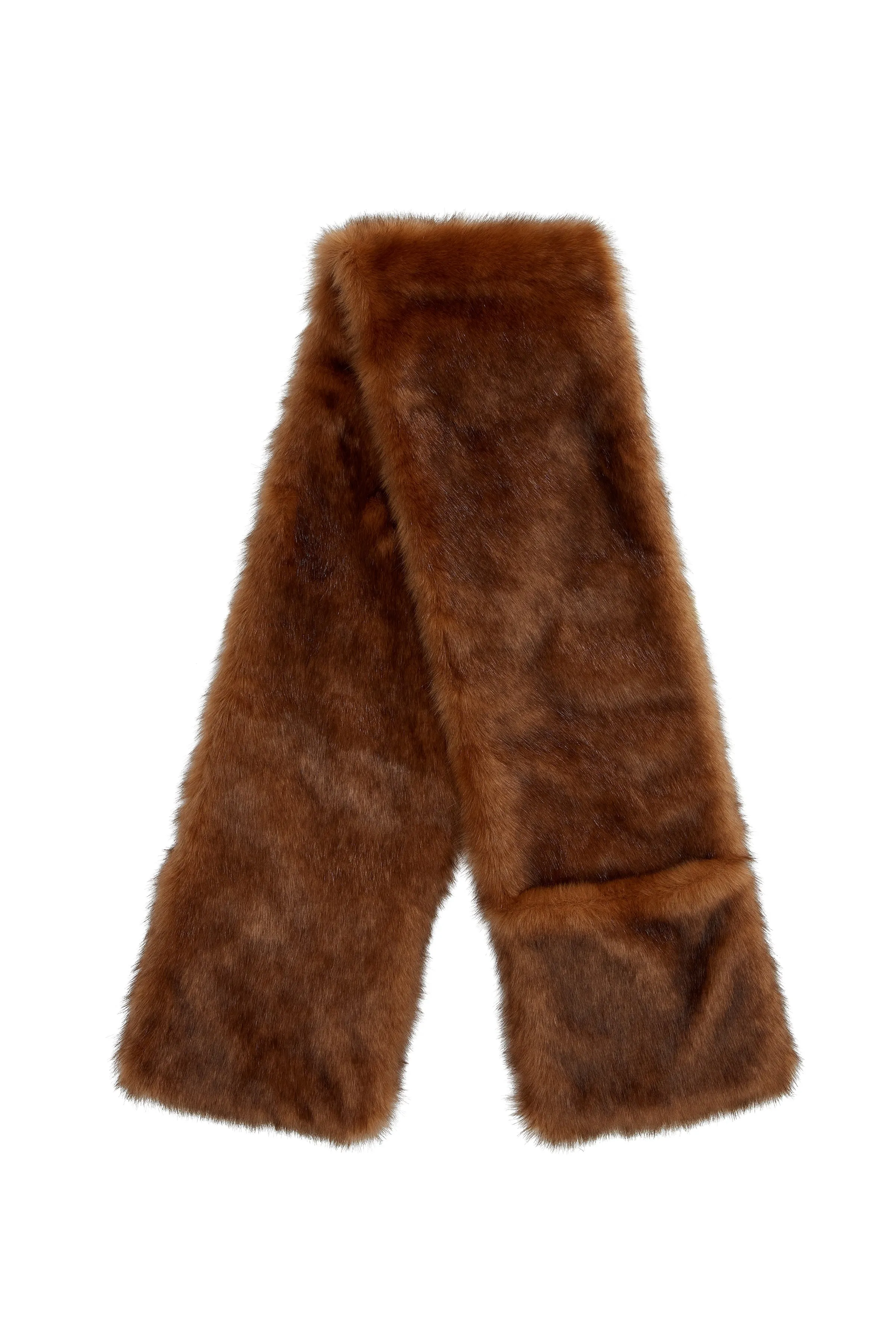 Gwendolyn Faux Fur Scarf w/Pocket