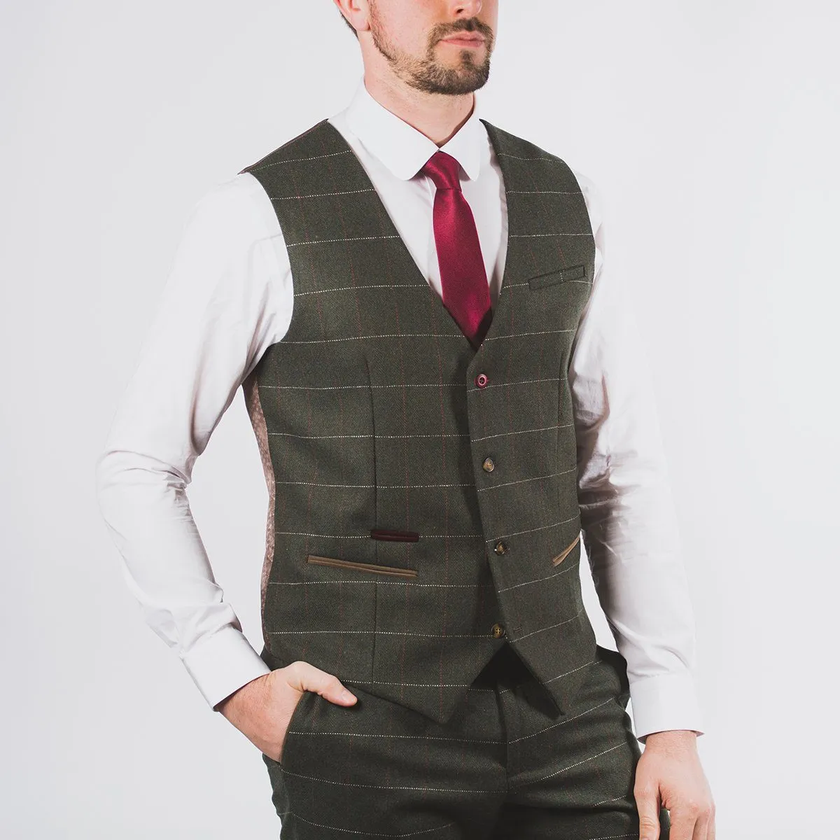 Harold Green Tweed waistcoat