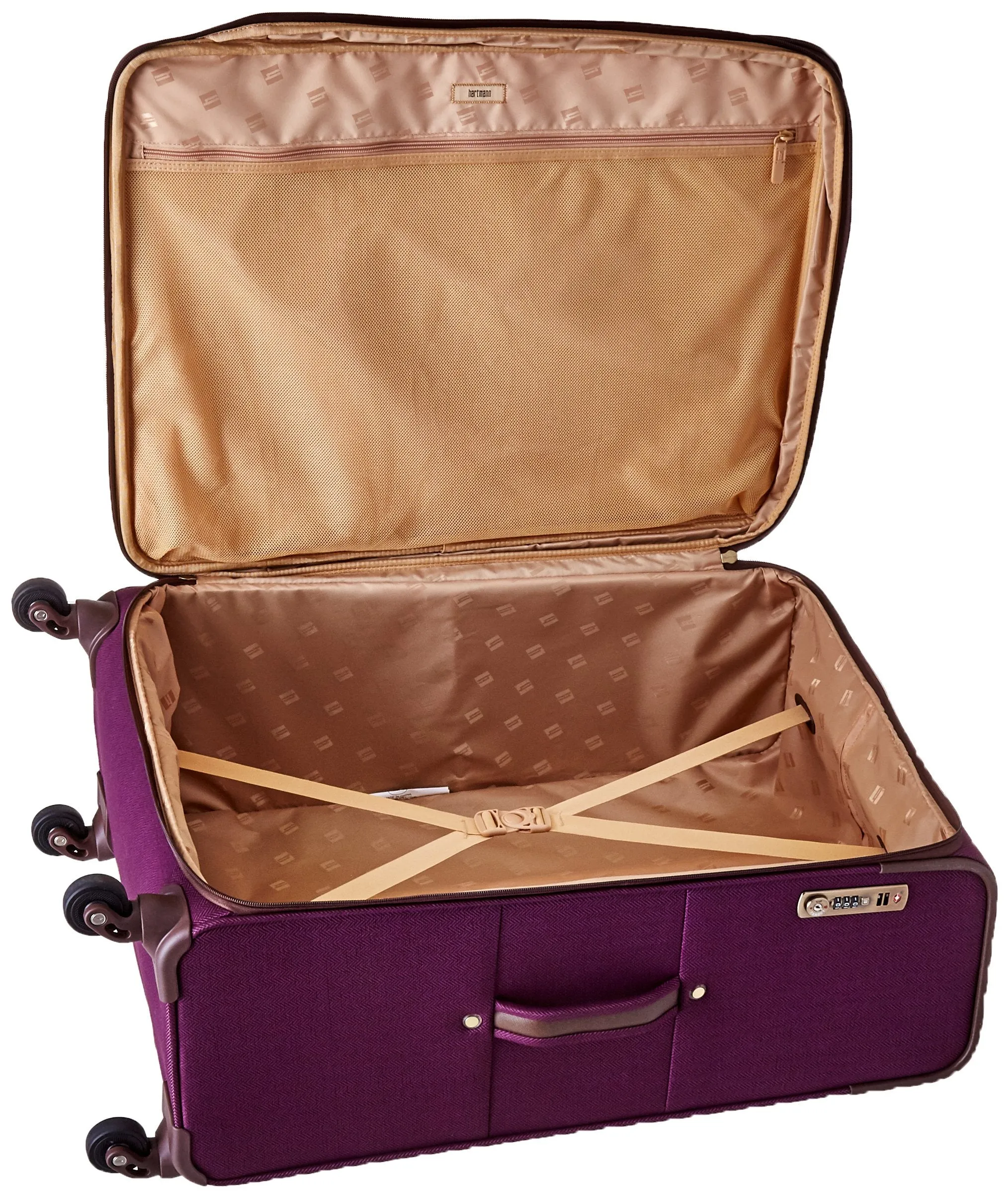 Hartmann Herringbone Luxe Softside Long Journey Expandable Spinner Herringbone One Size