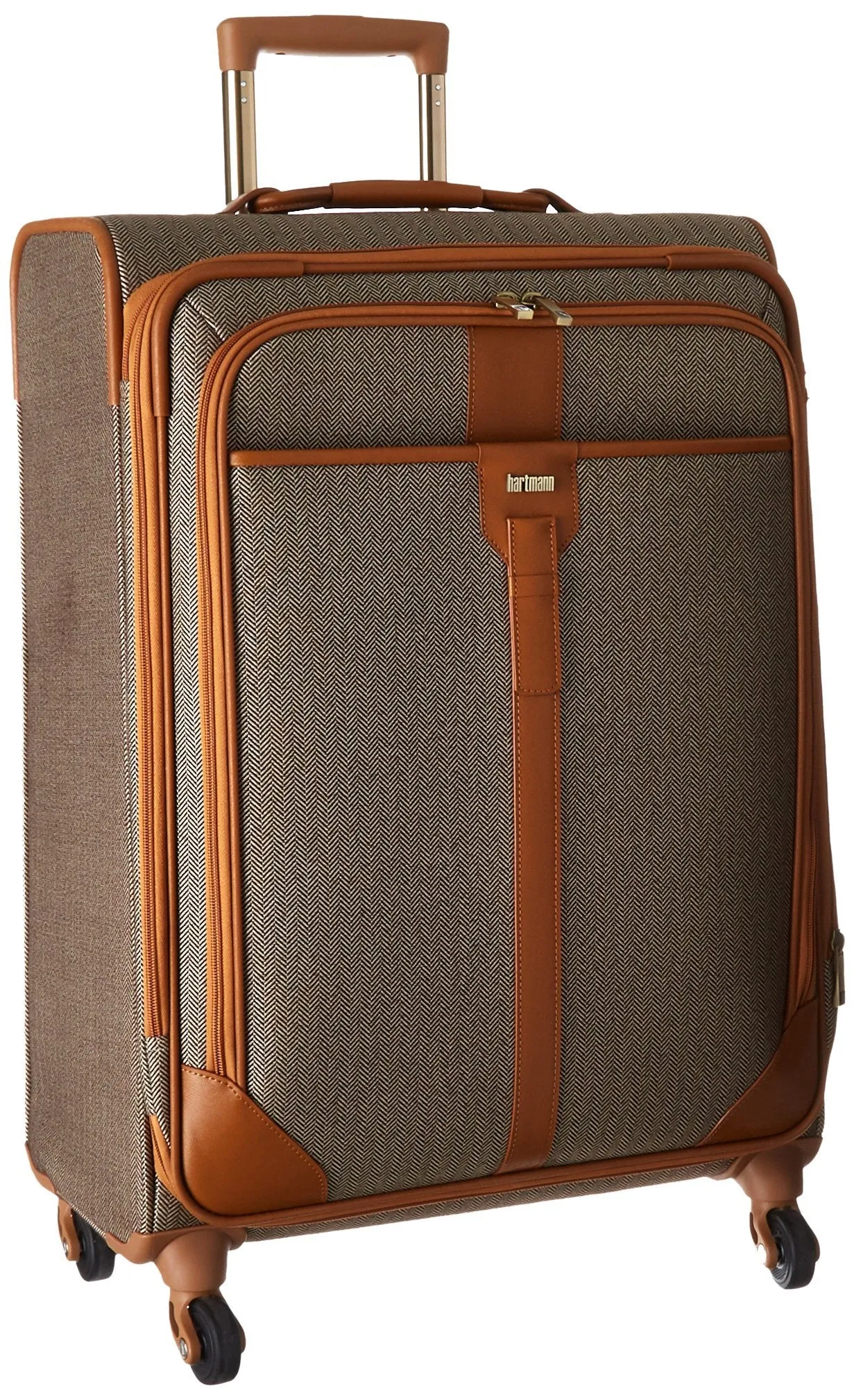 Hartmann Herringbone Luxe Softside Medium Journey Expandable Spinner Herringbone One Size