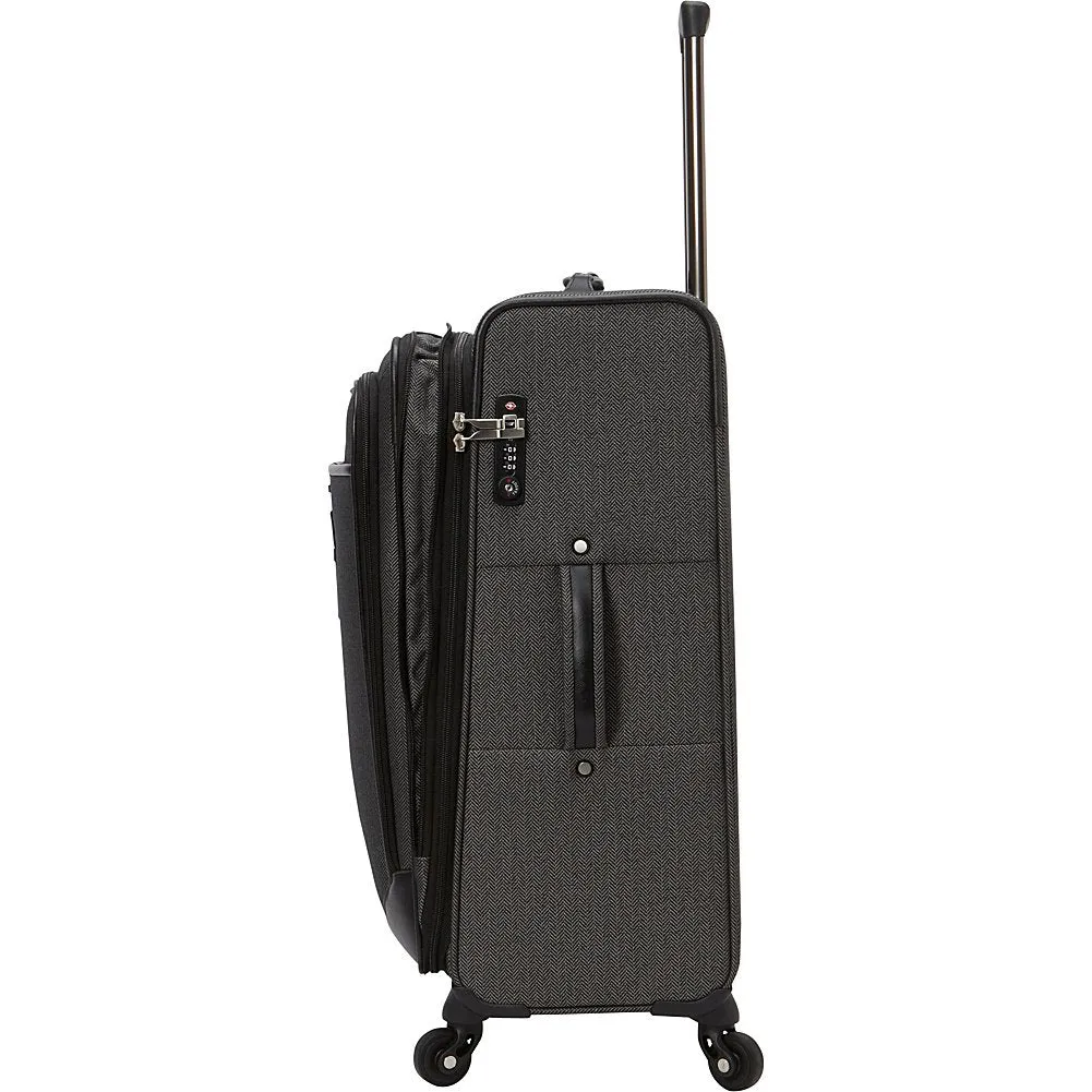 Hartmann Herringbone Luxe Softside Medium Journey Expandable Spinner Herringbone One Size