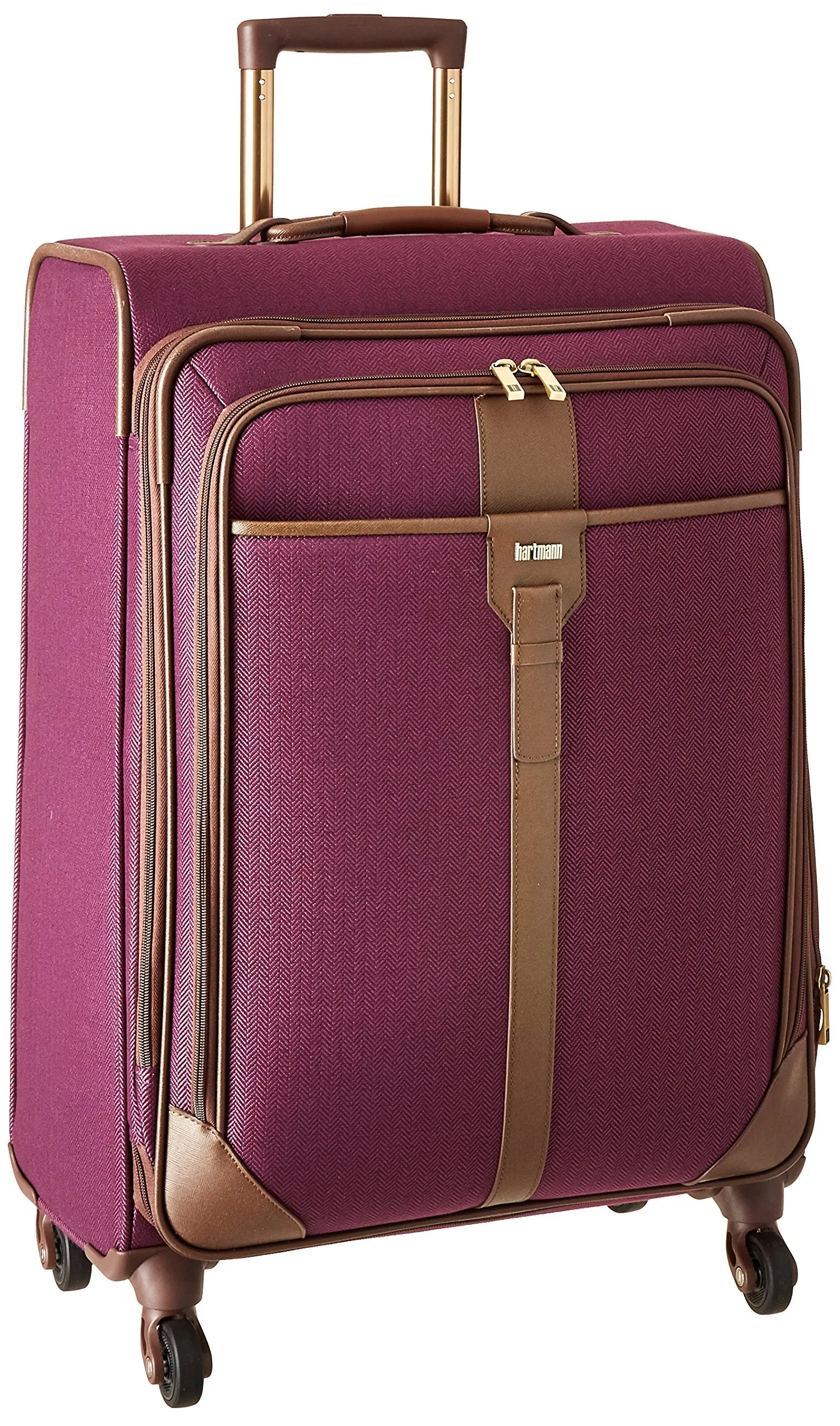 Hartmann Herringbone Luxe Softside Medium Journey Expandable Spinner Herringbone One Size